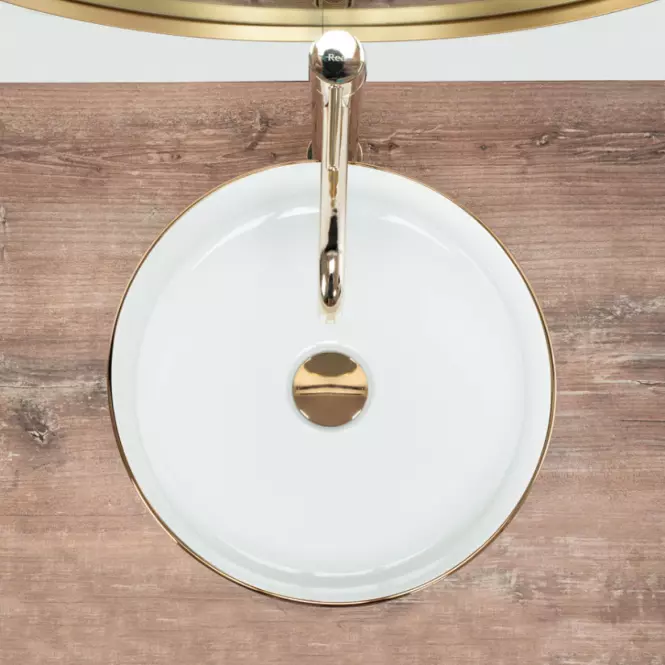 Umyvadlo na desku Sami Gold Edge,6