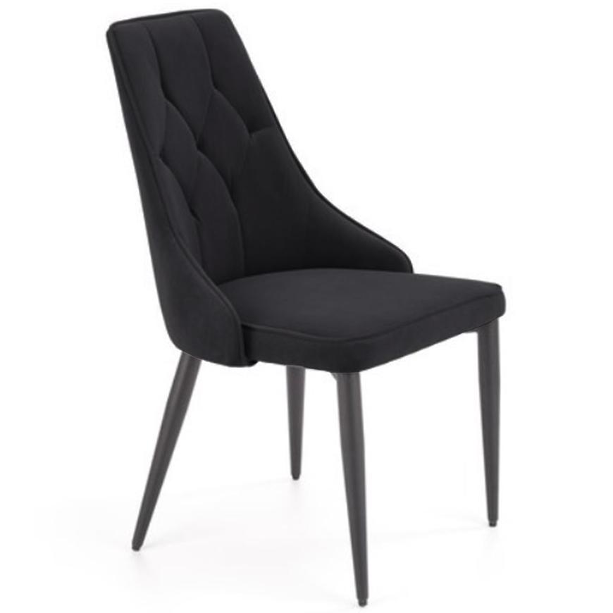 Židle W133 černá nohy černé