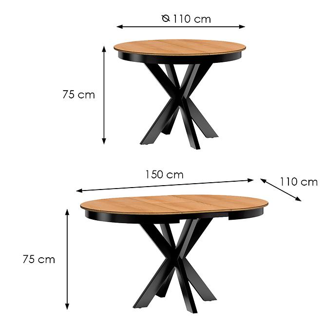 Stůl Fonti F10 dub karamelový