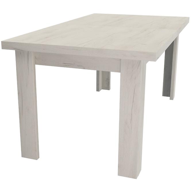 Stůl velký Kora 160x90+40 kraft bílý