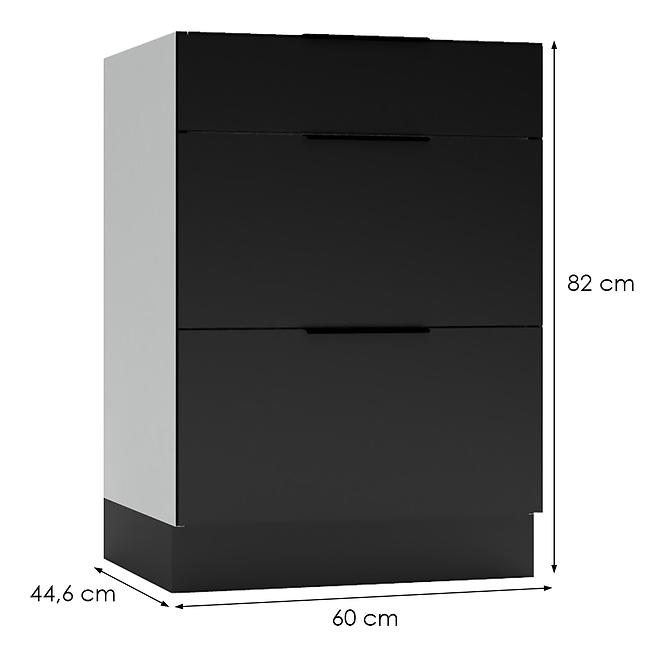 Kuchyňská skříňka Mina D60 S/3 černá