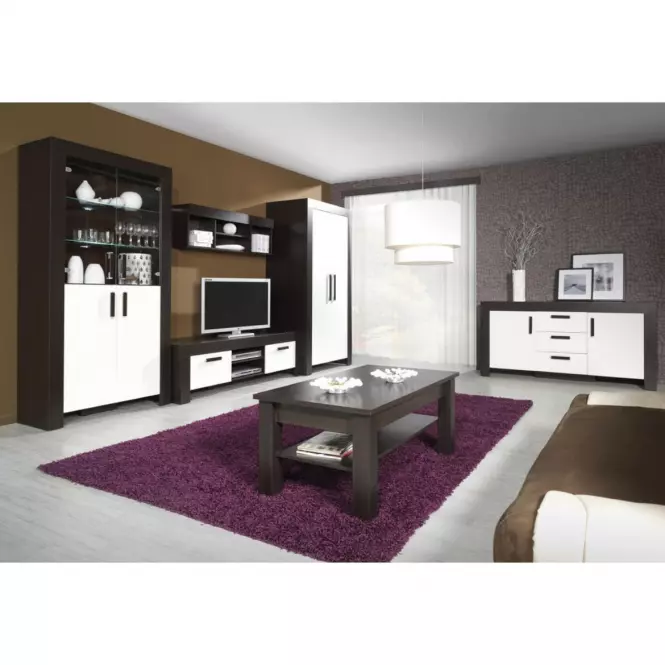 Polička Cezar 120 cm  Milano/Bílý,8