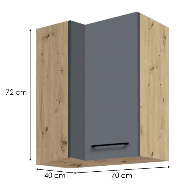 Kuchyňská Skříňka Infinity 45G P GREY