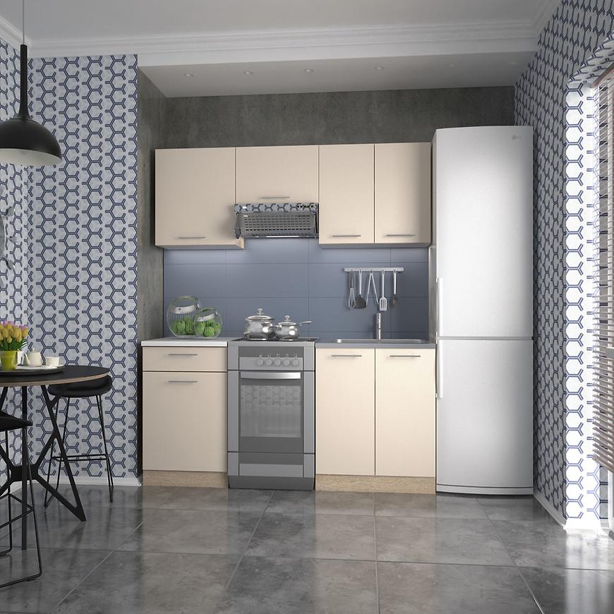 Konyhabútor Marija 200 zb 28mm vanilka matt/kor sonoma Obrázek