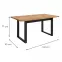Stůl Max Dub Wotan / Černá  Mat 160x90,2