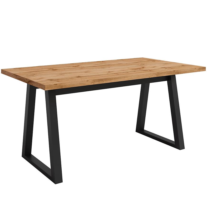 Stůl Iga Dub Wotan / Černá  Mat 160x90