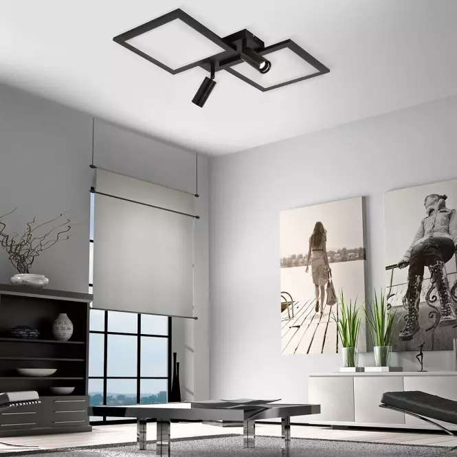 Stropní svítidlo BINGO BLACK AC-BILED32BL LED PL4