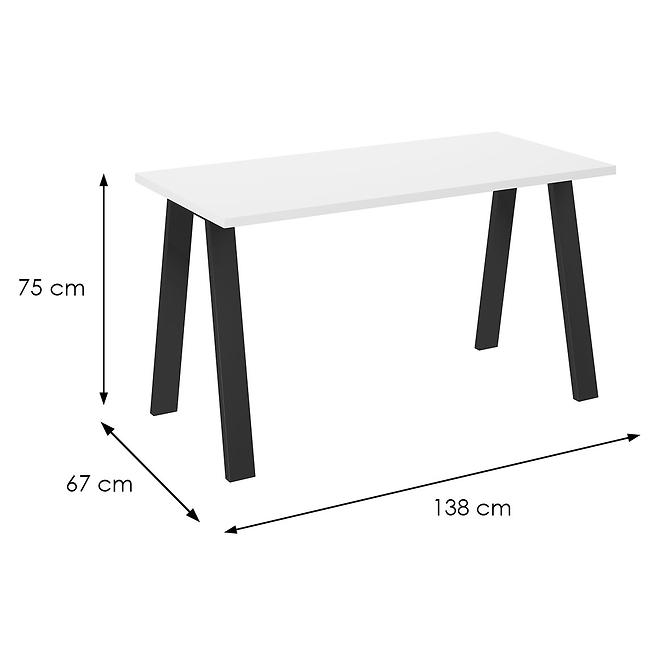 Stůl Kleo 138x67 – Bílá