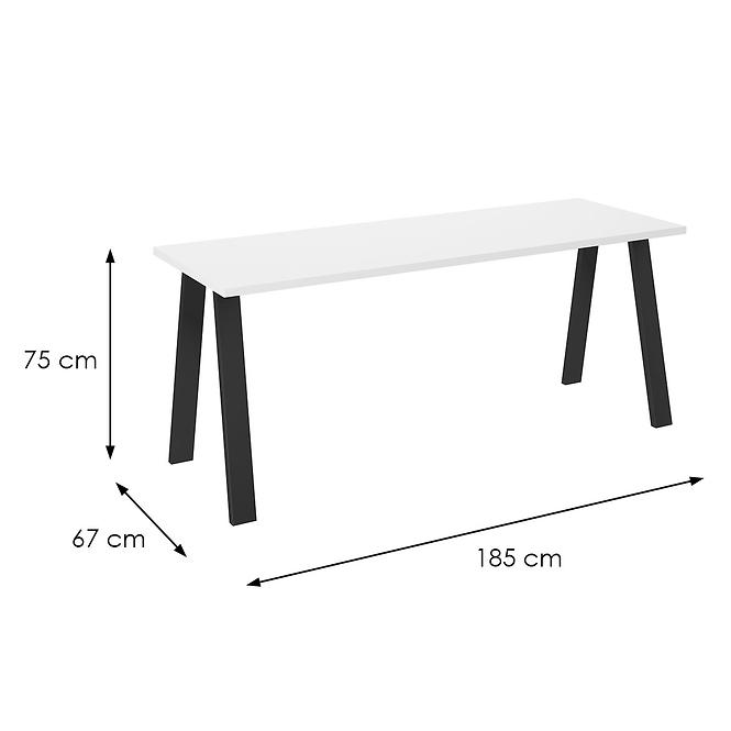 Stůl Kleo 185x67 – Bílá