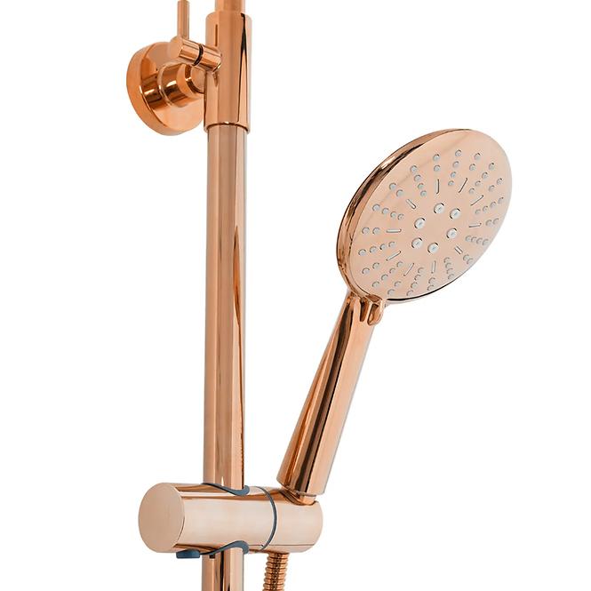 Sprchový set s termostatem Lungo Rea P6606 růžové zlato