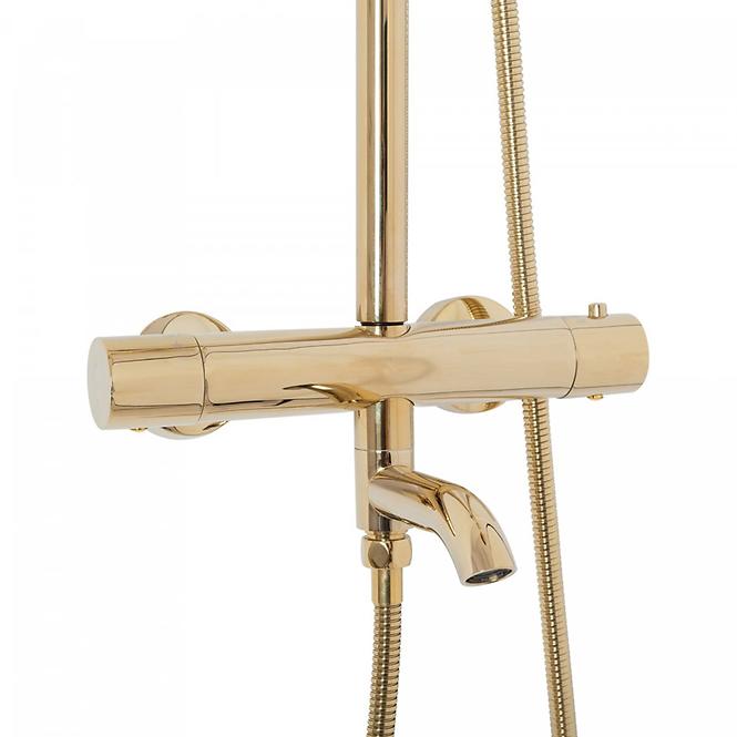 Sprchový set s termostatem Lungo Rea P4114 zlatý
