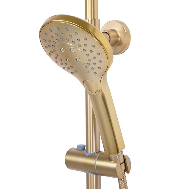 Sprchový set s termostatem Vincent Rea P6602 zlatý kartáčovaný povrch