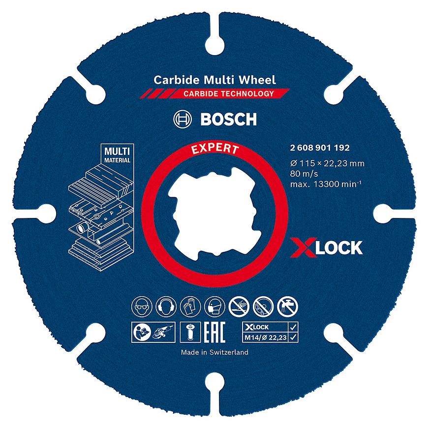 BOSCH Expert 115mm univerzální řezný kotouč Carbide Multi Wheel X-LOCK/M14 Obrázek