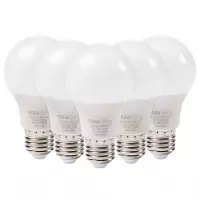 LED žárovka bulb 8W E27 3000K 806LM, 5 pack
