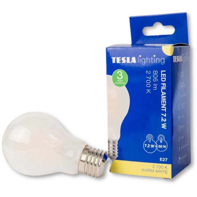 LED žárovka filament bulb 7.2W E27 2700K 806LM
