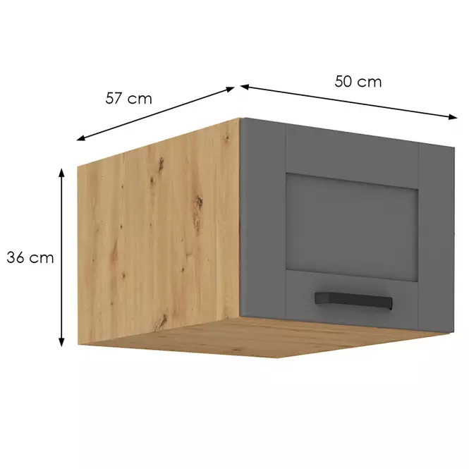 Kuchyňská skříňka Luna dustgrey/artisan 50 Nagu-36 1F,2