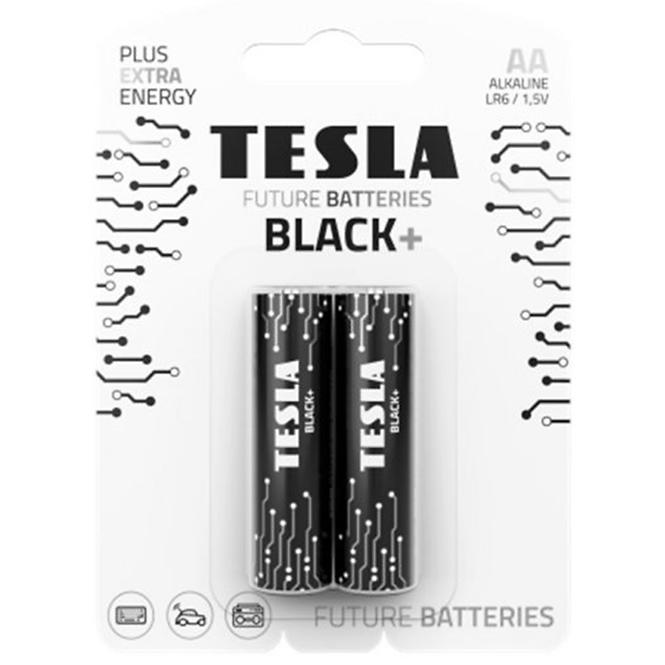 Baterie Tesla AA LR06 Black+ 2 ks