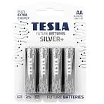 Baterie Tesla AA LR06 Silver+ 4 ks