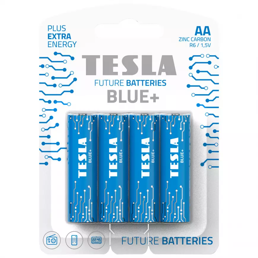 Baterie Tesla AA R06 Blue+ 4 ks