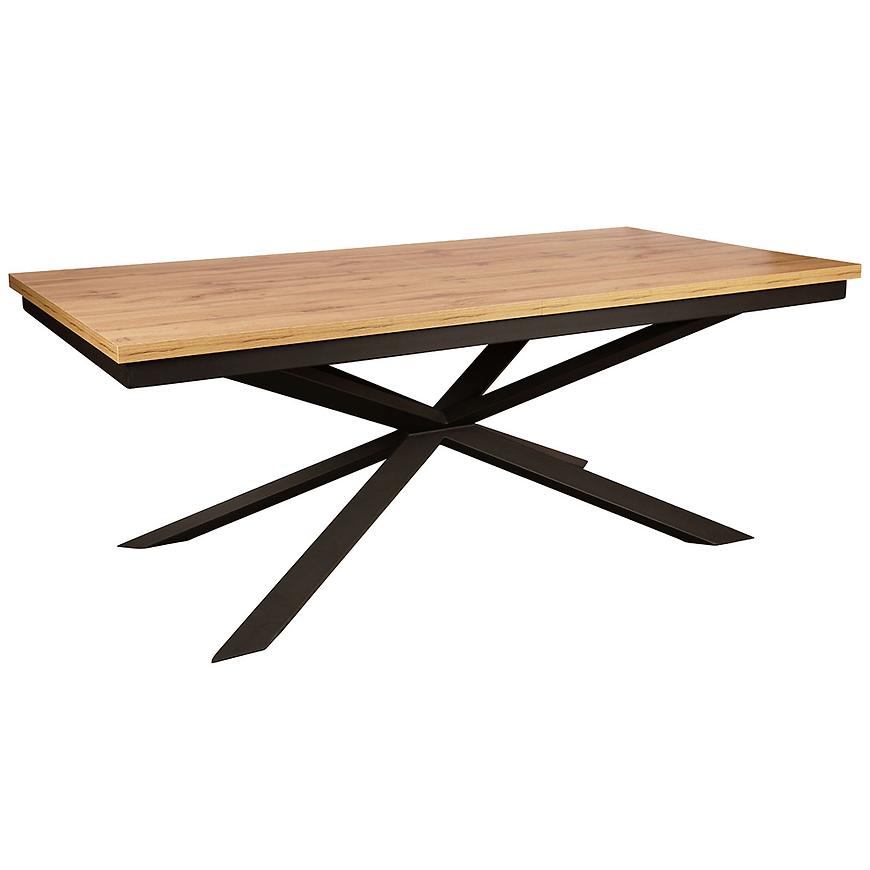 Stůl St-33 140x80+40 dub wotan/černá