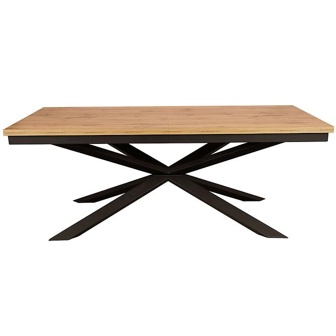 Stůl St-33 140x80+40 dub wotan/černá