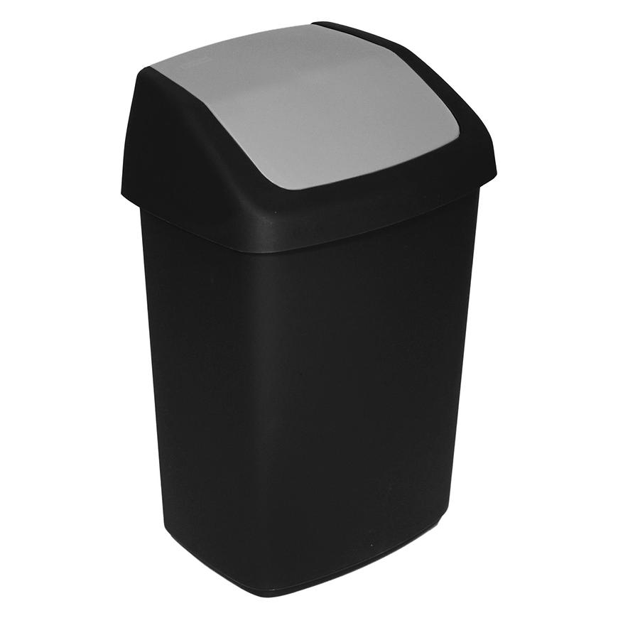 Odpadkový koš nášlapný Essentials 20L šedý/zelený 24860
