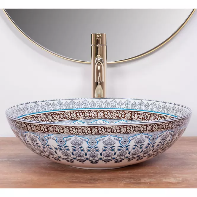 Umyvadlo na desku Arte Blue,5