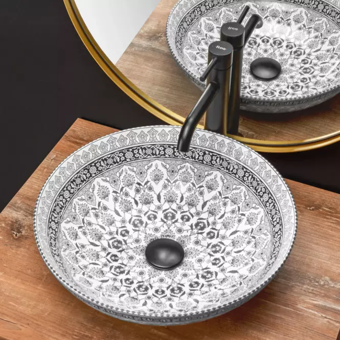 Umyvadlo na desku Arte Dark Grey,4