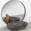 Umyvadlo na desku Roxy Stone Dark Grey,3