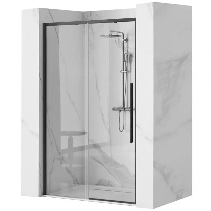 Sprchové dveře Solar 130x195 black Rea K6358