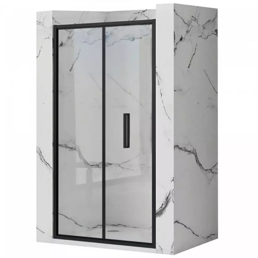 Sprchové dveře Rapid Fold 100x195 black Rea K6418