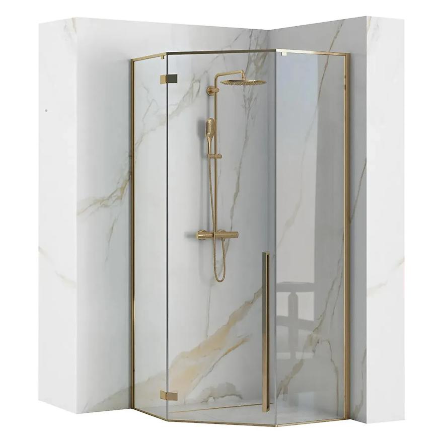 Sprchový kout Diamond Rea 80x80x195 gold