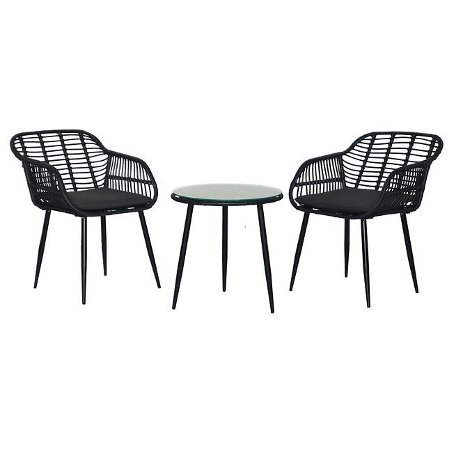 Zahradní set Juana Balcony 2+1 černý