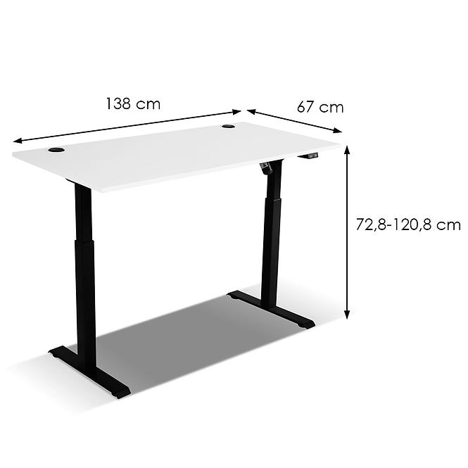 Psací stůl Malta světle šedá typ 151 (deska 28 mm)
