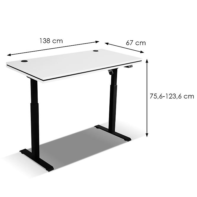 Psací stůl Malta světle šedá typ 161 (deska 56 mm)
