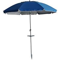 Plážový slunečník 200 cm modrý kulaté