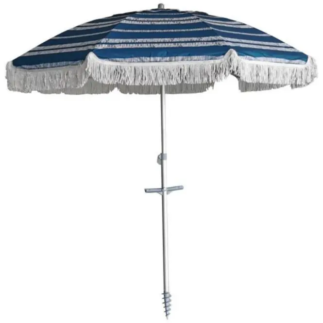 Plážový slunečník DELUXE 200 cm kulaté