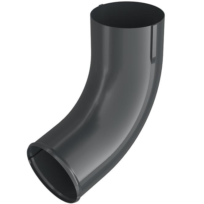 Výtokové koleno pro okapový svod 64-094 ocel  90 mm Bryza grafitová RAL 7021
