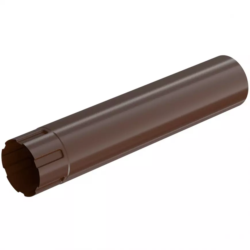 Okapový svod 64-402  ocel 100 mm 1 m Bryza hnědá RAL 8017
