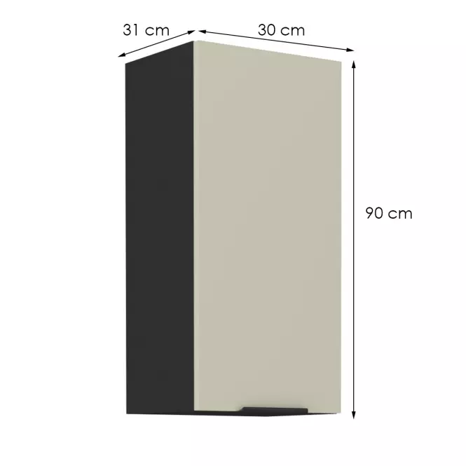 Kuchyňská skříňka Arona cashmere 30g-90 1f,2