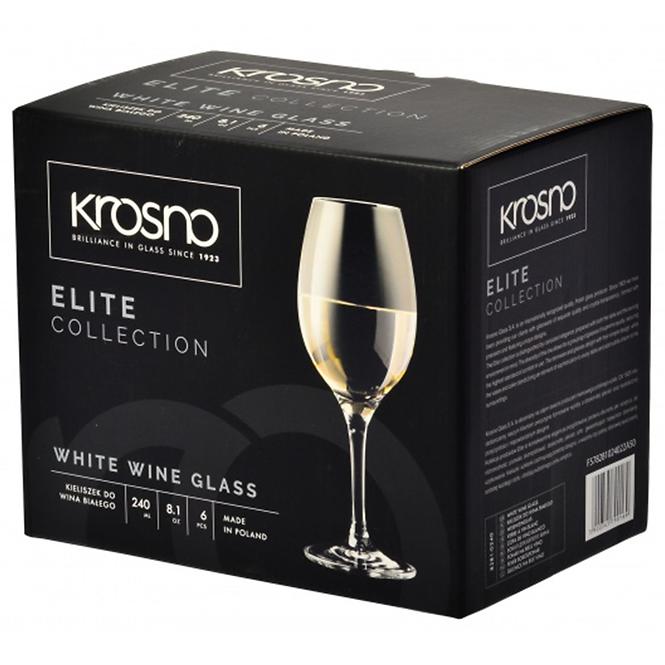 Sklenice na bílé víno Elite 240 ml 6 ks