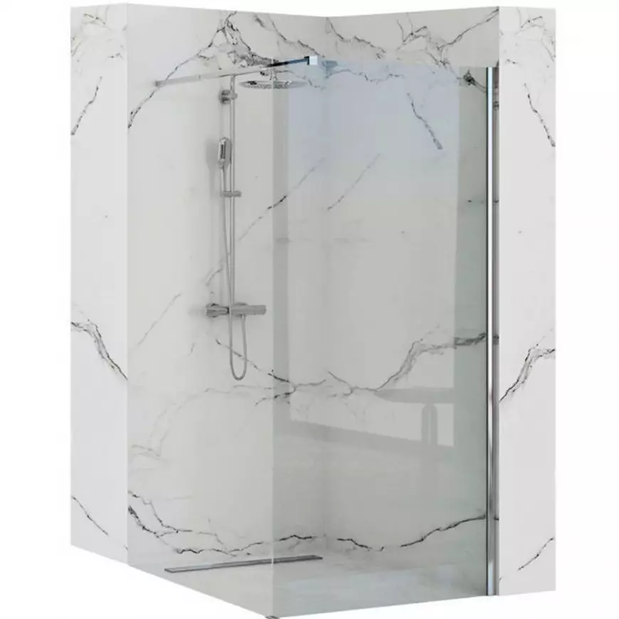 Sprchová zástěna Walk-in Aero ˝N˝ Rea K7552 80x195 chrom