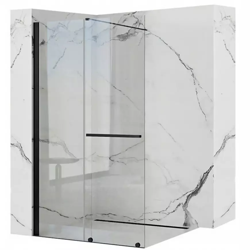 Sprchová zástěna Walk-in Cortis Rea K8880 120x200 black