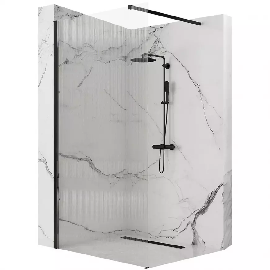 Sprchová zástěna Walk-in Aero Intimo Rea K4122 120x200 black
