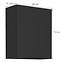 Kuchyňská skříňka Siena černý mat 60g-72 1f,2