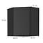 Kuchyňská skříňka Siena černý mat 60x60 Gn-72 1f (45°),2
