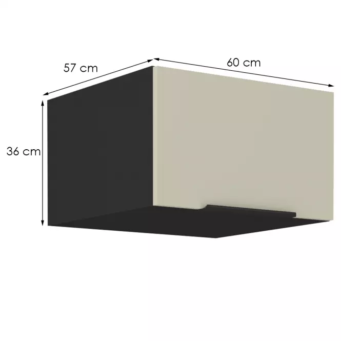 Kuchyňská skříňka Arona cashmere 60 Nagu-36 1f,2