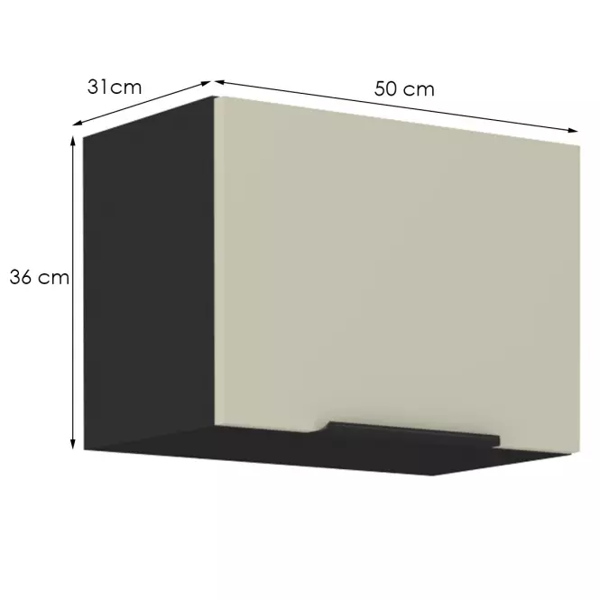 Kuchyňská skříňka Arona cashmere 50gu-36 1f,2