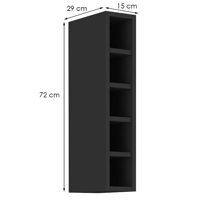 Kuchyňská skříňka Siena/Monza/Arona černý mat 15g-72 Otw