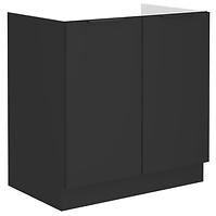 Kuchyňská skříňka Siena černý mat 80zl 2f bb